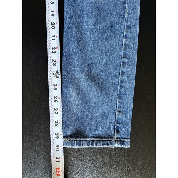 Levis 502 Jeans Mens 29x32 (29x30 actual) Blue Stretch Denim Slim Fit - Picture 13 of 13